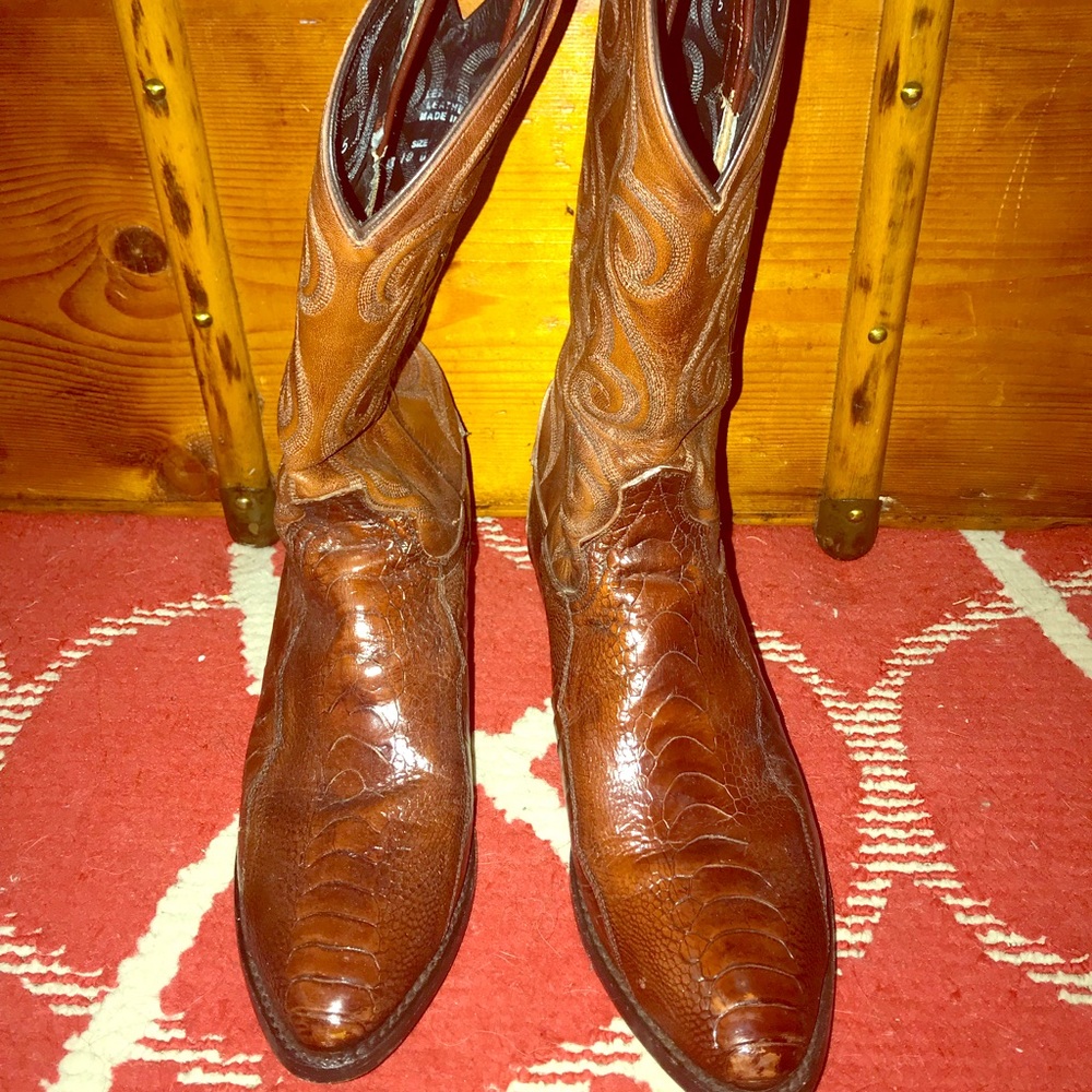 Dan Post Men’s Bellevue Ostrich Leather Boots